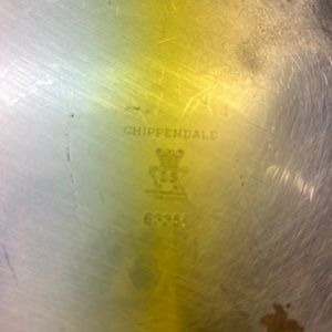 Chippendale vintage sterling silver serving bowl